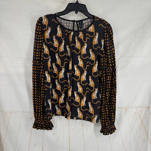 Anthropologie Brienz Leopard Top - Picture 2 of 9
